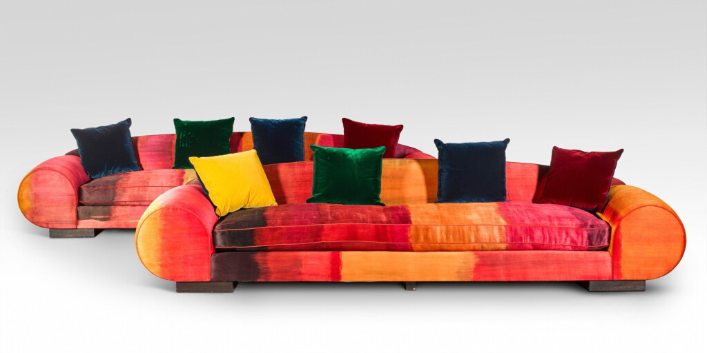 View full screen - View 1 of Lot 105. Pair of Sofas.