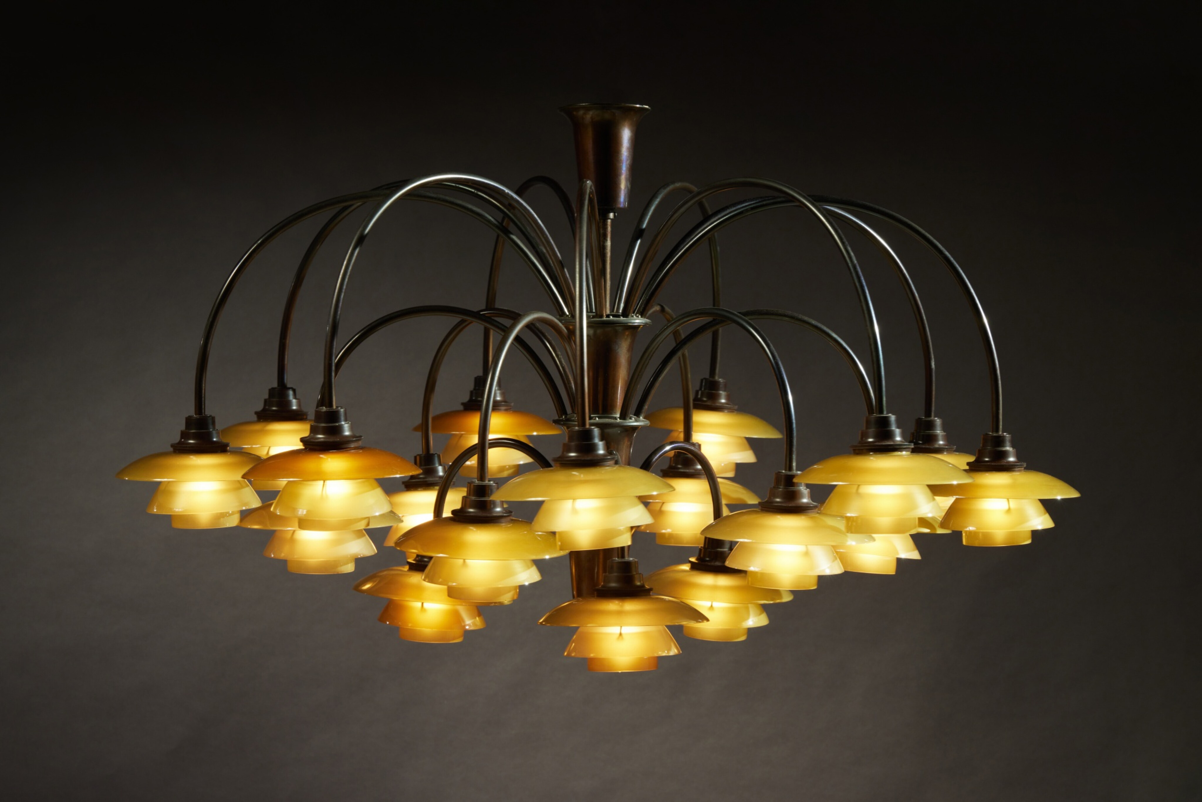 Poul Henningsen, “Bombardment” Chandelier | Important Design