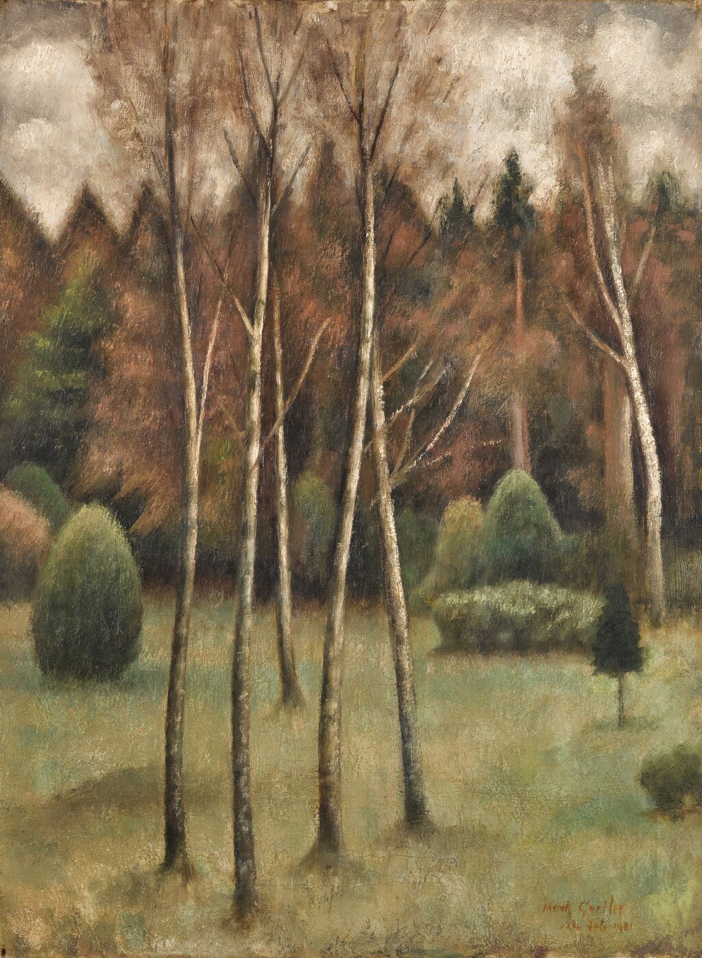 View full screen - View 1 of Lot 700. Trees at the Sanatorium.