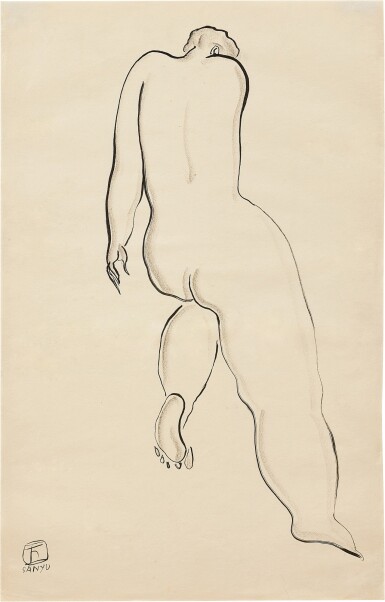 View full screen - View 1 of Lot 1022. Sanyu 常玉 | Nu 背姿裸女.