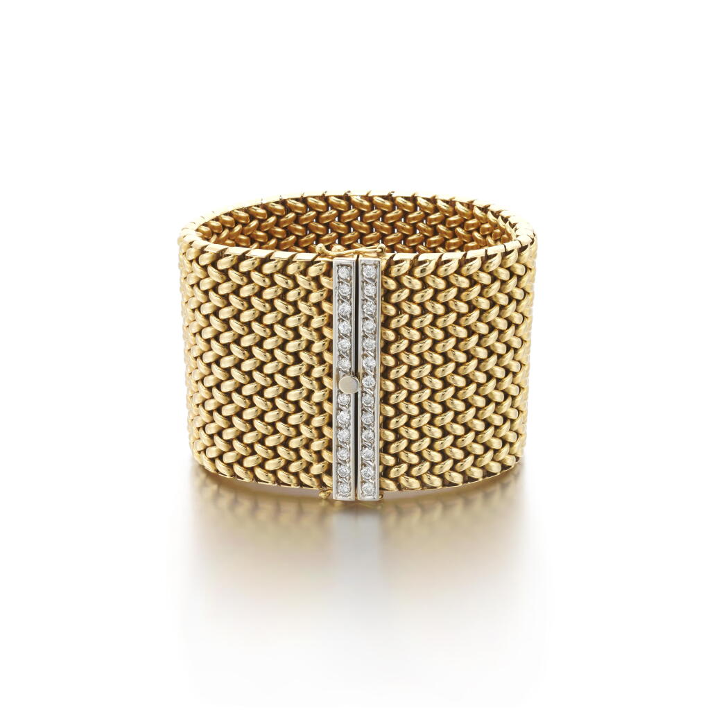 View full screen - View 1 of Lot 196. Diamond bracelet | Bracciale in diamanti .