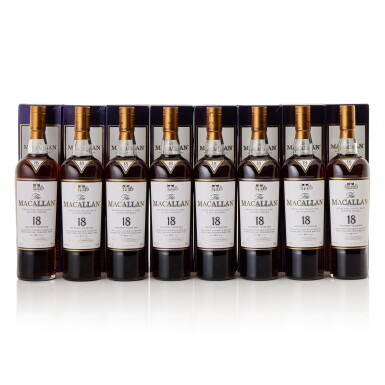 View full screen - View 1 of Lot 210. The Macallan 18 Year Old 2017 Release 43.0 abv NV (8 BT70).