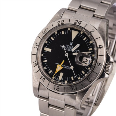 View full screen - View 1 of Lot 13. ROLEX | Explorer II, Ref. 1655, A Stainless Steel Wristwatch with Bracelet, Circa 1984.