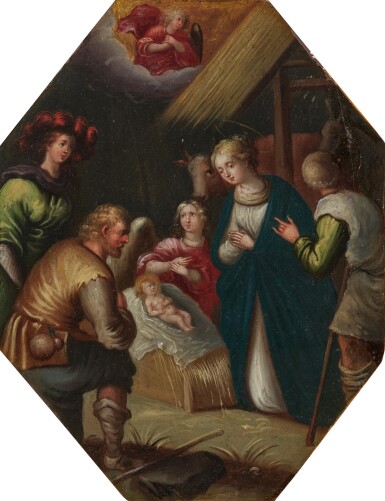 View full screen - View 1 of Lot 1033. The Adoration of the Shepherds.