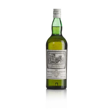 View full screen - View 1 of Lot 189. Macallan Glenlivet Berry Bros & Rudd Year Old 75 Proof 1958 (1 BT26 2/3 Fl.Oz).