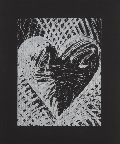 View full screen - View 1 of Lot 49. A Night Woodcut (D'Oench & Feinberg 140).