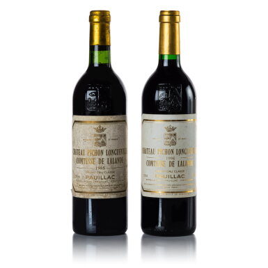 View full screen - View 1 of Lot 137. Château Pichon Longueville, Lalande 1985/1994 (2 BT).