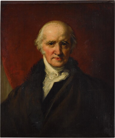View full screen - View 1 of Lot 113. Portrait of Benjamin West, P.R.A. (1738 - 1820), bust-length.