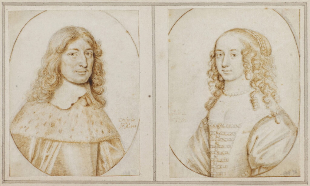 View full screen - View 1 of Lot 195. CRISPIJN VAN DE PASSE II | PORTRAIT OF A MAN AND HIS WIFE.