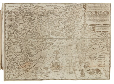 View full screen - View 1 of Lot 12. Linschoten, Jan Huygen van | An English Linschoten in contemporary vellum.