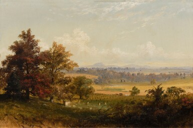 View full screen - View 1 of Lot 5. Corn Sheaves and Buggy.