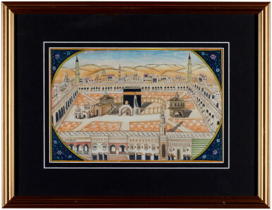 View full screen - View 1 of Lot 114. Mecca | Two panoramic views of Mecca, late nineteenth-century.