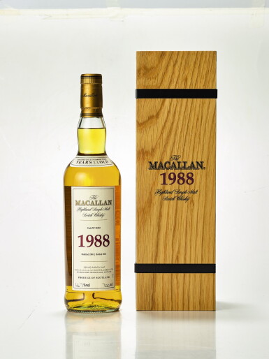 View full screen - View 1 of Lot 5449. The Macallan Fine & Rare 23 Year Old 46.7 abv 1988 (1 BT70).
