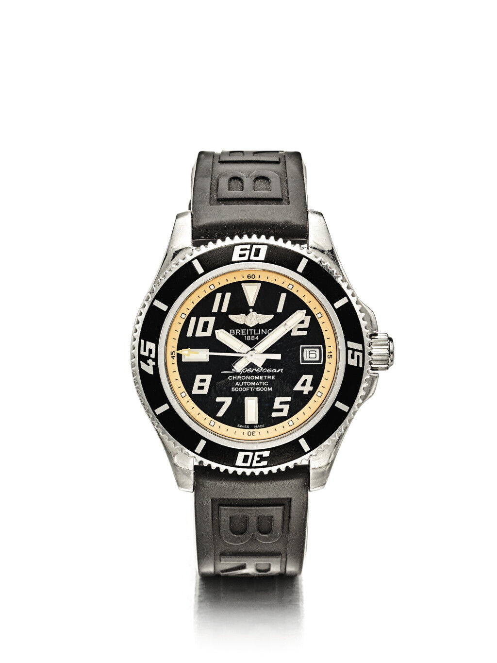 View full screen - View 1 of Lot 17. BREITLING SUPEROCEAN REF A17364 | A STAINLESS STEEL AUTOMATIC CENTER SECONDS WRISTWATCH WITH DATE CIRCA 2010.
