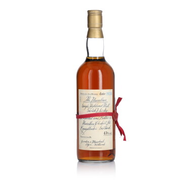 View full screen - View 1 of Lot 1078. The Macallan Handwritten Label 43.0 abv 1938 (1 bt 75cl).