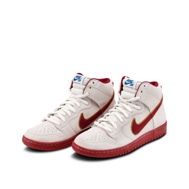 View full screen - View 1 of Lot 62. Nike Dunk High SB ‘Team Crimson’ Sample | Size 9.
