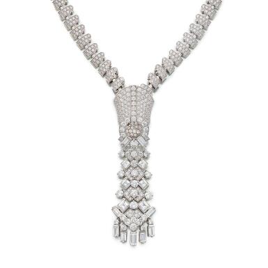 View full screen - View 1 of Lot 168. Diamond 'Zip Couture' Necklace, France.