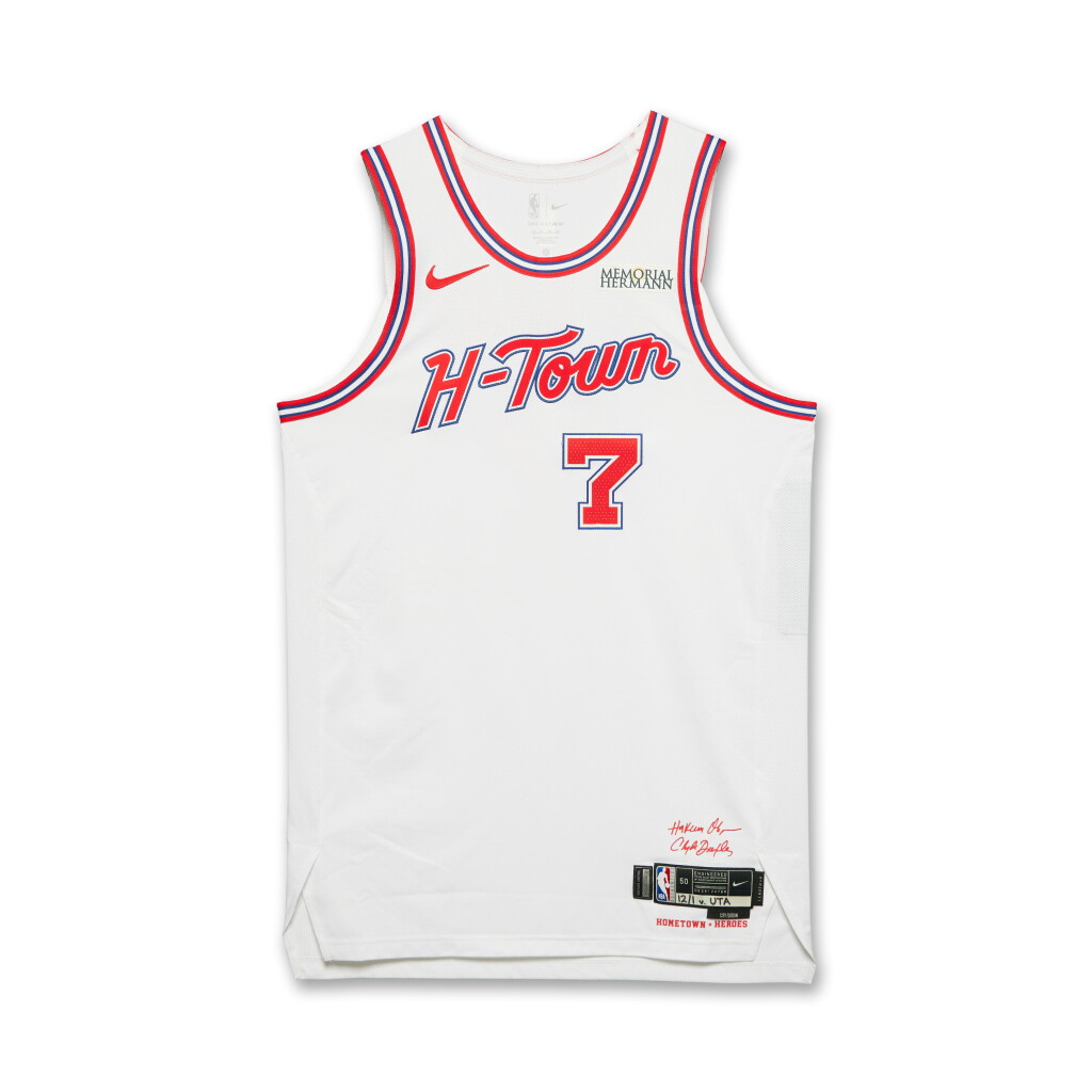View full screen - View 1 of Lot 2. Kevin Durant Houston Rockets 2025-2026 Game Worn City Edition Jersey | 11th All-Time FGM .