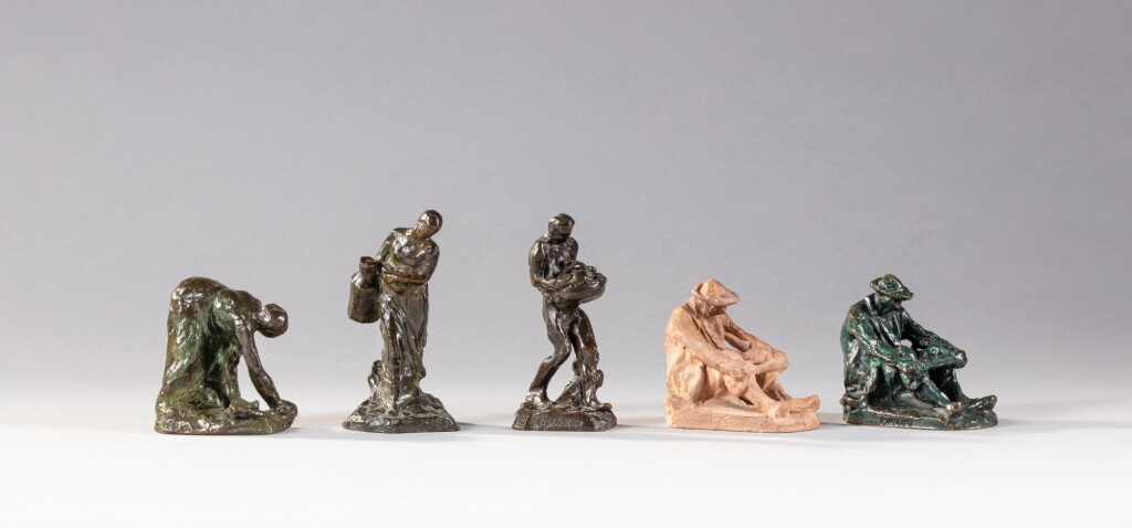 View full screen - View 1 of Lot 69. Quatre Ouvriers agricoles (Four Farm workers) .