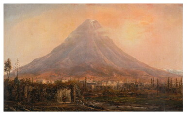 View full screen - View 1 of Lot 72. Vista del Popocatépetl desde Cholula.