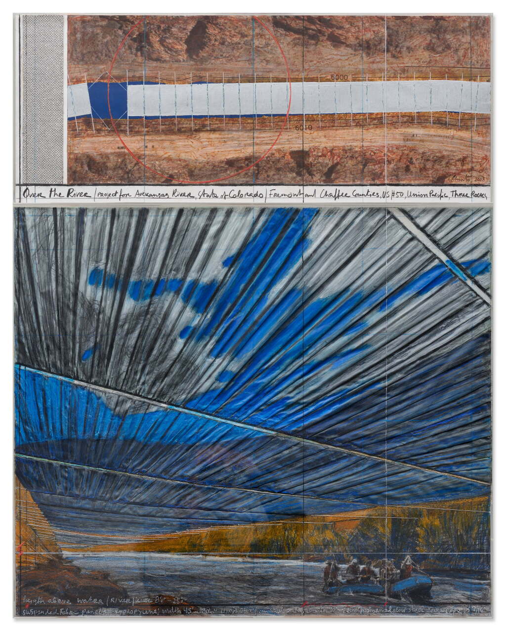 View full screen - View 1 of Lot 370. Over the River (Project for Arkansas River, State of Colorado).