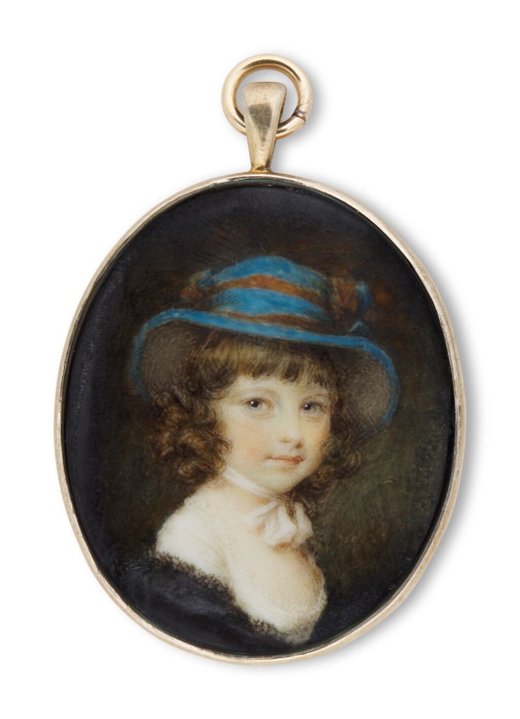 View full screen - View 1 of Lot 324. Portrait of a young girl, circa 1790.