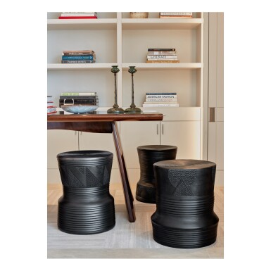 View full screen - View 1 of Lot 114. Three "Imbizo" Stools.