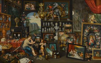 View full screen - View 1 of Lot 15. The interior of a collector’s cabinet (Allegory of Sight).