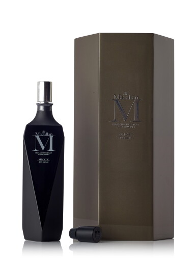 View full screen - View 1 of Lot 1057. The Macallan M Black Decanter 2019 Release 46.5 abv NV (1 BT70).