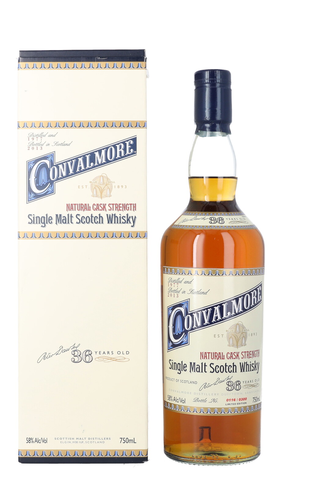 View full screen - View 1 of Lot 5462. Convalmore 36 Year Old 58.0 abv 1977 (1 BT75).
