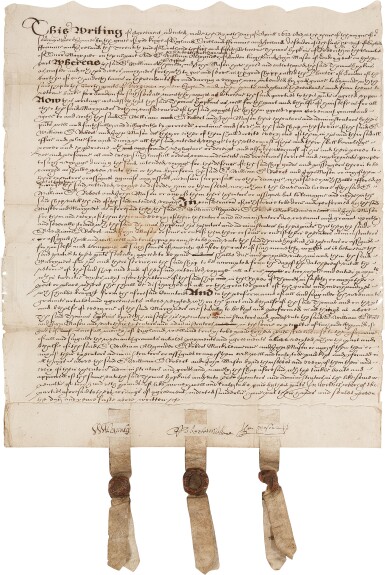 View full screen - View 1 of Lot 1002. (America) — William Alexander, 1st Earl of Stirling | Colonizing Nova Scotia and Newfoundland.