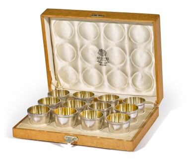View full screen - View 1 of Lot 92. A set of twelve cups, possibly by Fabergé, circa 1900.