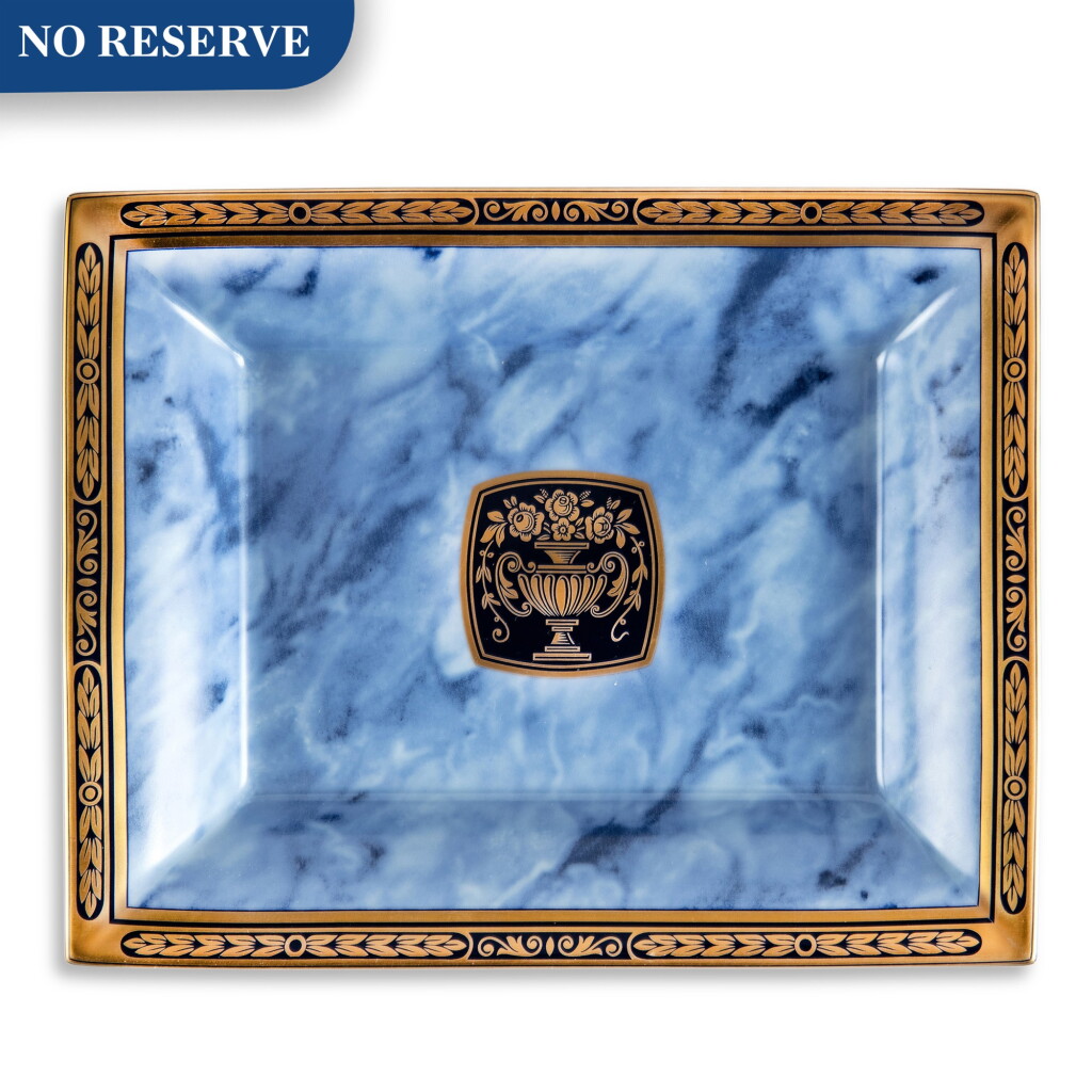 View full screen - View 1 of Lot 79. Porcelaine De Limoges Vide Poche 'Le Vase Grec' A porcelain and enamel dish, Circa 2003.