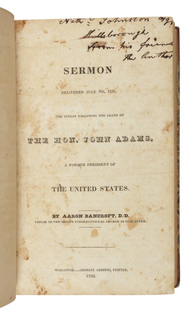 View full screen - View 1 of Lot 7. American Sermon Sammelband. Two volumes, 19th century.