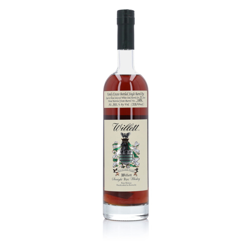 View full screen - View 1 of Lot 865. Willett Family Estate Single Barrel Rye 11 Year Old #2484 124.2 Proof NV (1 Bottle 75cl).