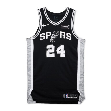 View full screen - View 1 of Lot 45. Devin Vassell San Antonio Spurs 2025-2026 NBA Tip-Off Game Worn Icon Edition Jersey .