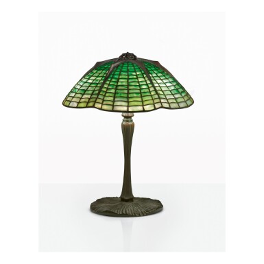 View full screen - View 1 of Lot 11. TIFFANY STUDIOS | "SPIDER” TABLE LAMP.