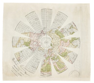 View full screen - View 1 of Lot 72. John Churchman | Magnetic atlas or variation chart, Philadelphia, 1790.