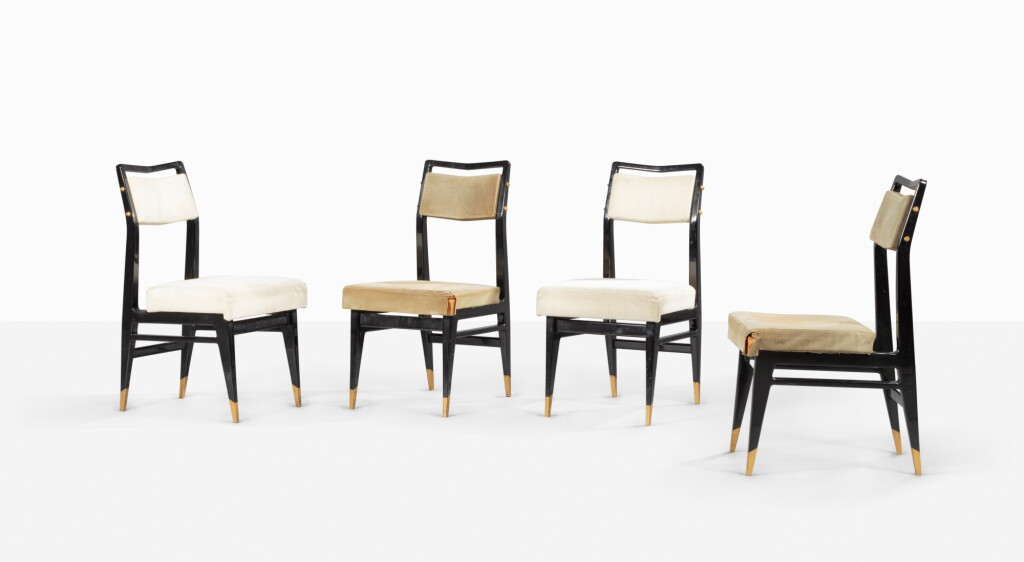 View full screen - View 1 of Lot 183. Set of four chairs, circa 1962 .