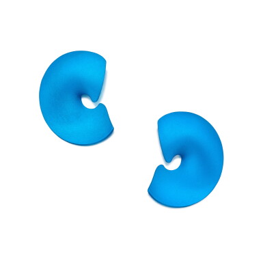 View full screen - View 1 of Lot 325. Pair of Aluminum 'Valerie' Earclips, Paris.