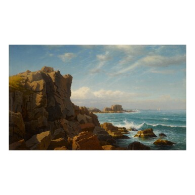 View full screen - View 1 of Lot 40. WILLIAM STANLEY HASELTINE | NAHANT ROCKS.
