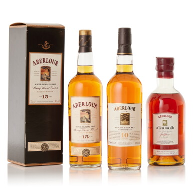 View full screen - View 1 of Lot 9684. Aberlour Mixed Lot (3 BT70).