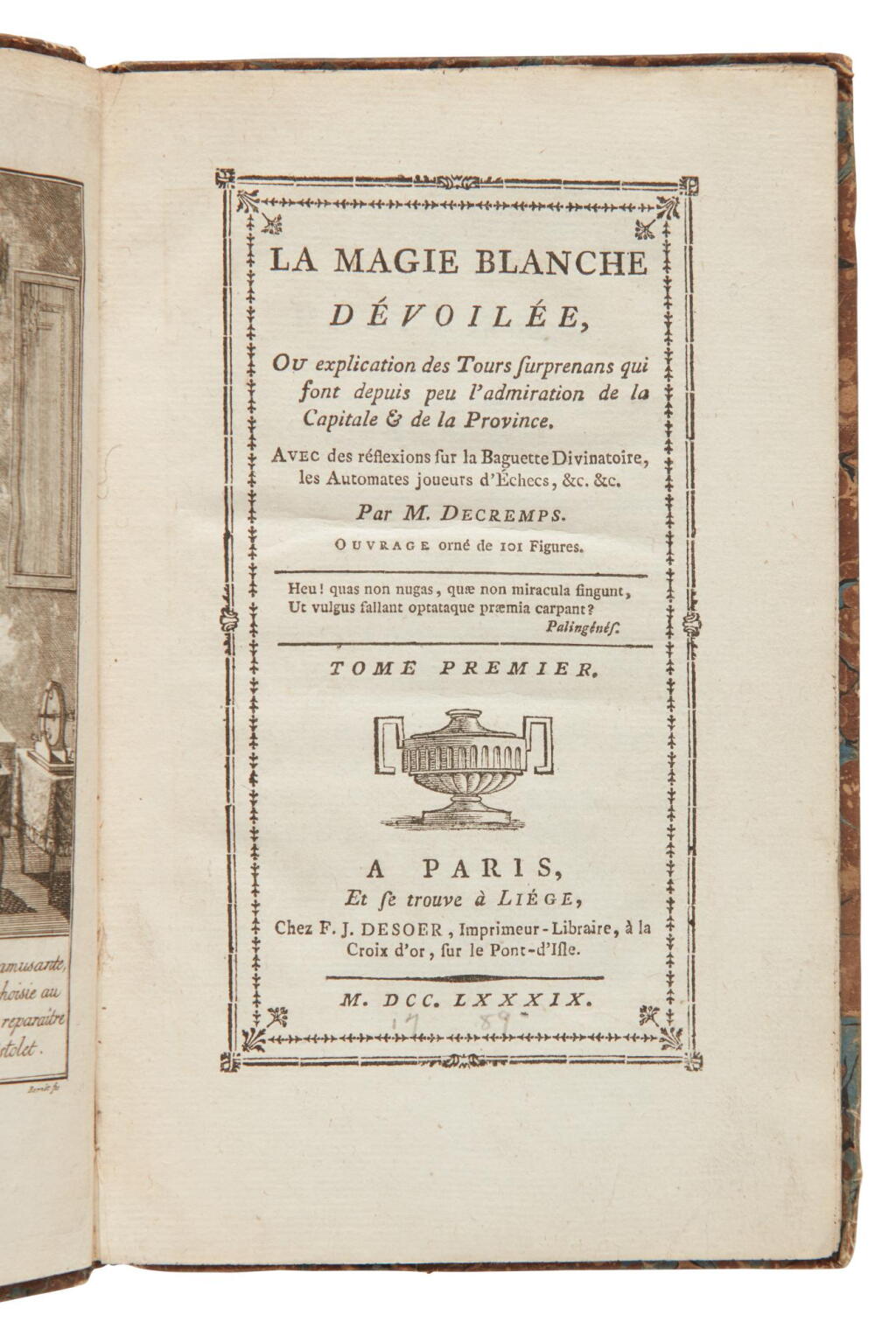 View full screen - View 1 of Lot 212. Decremps, Henri | Three classic conjuring works with a fine presentation inscription.