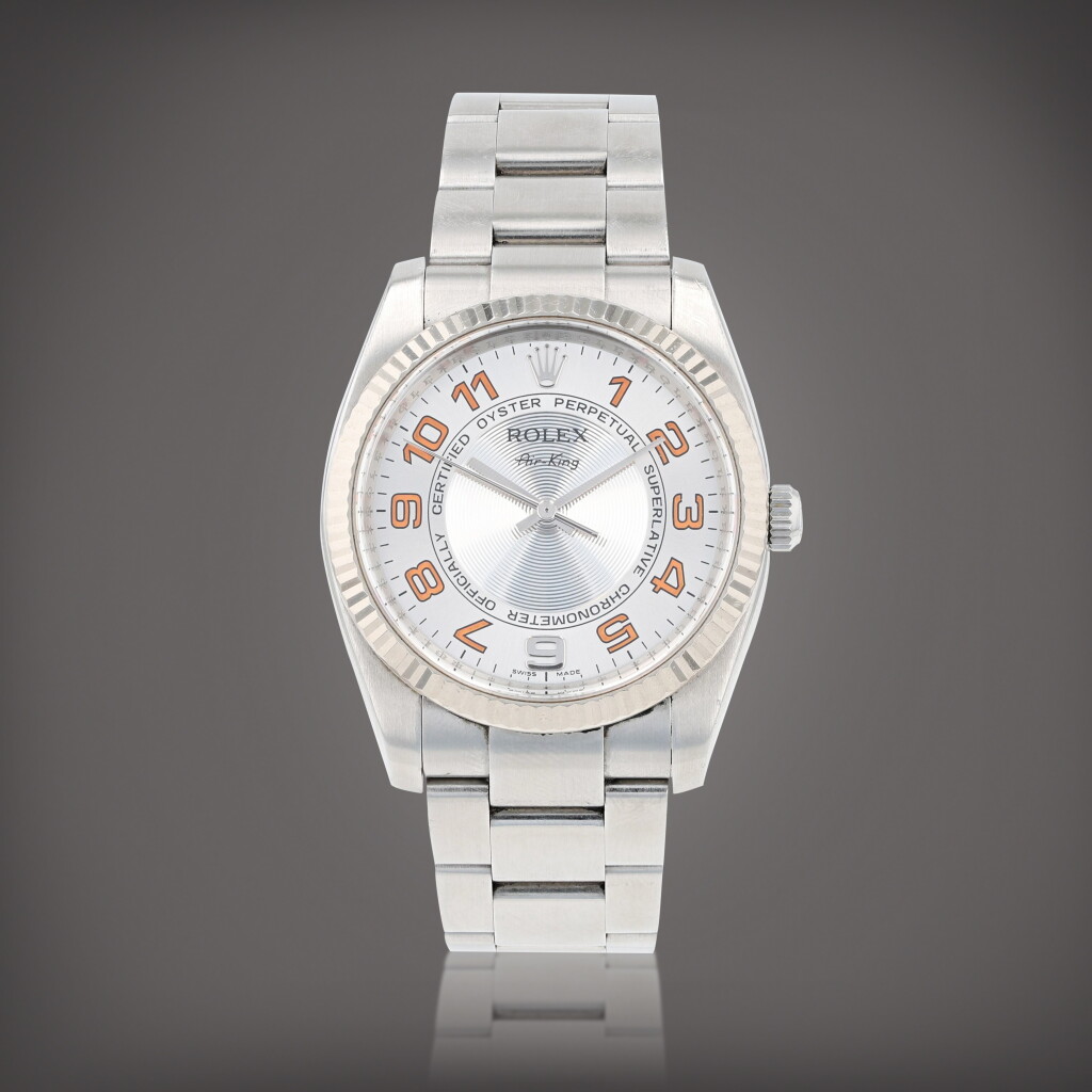 View full screen - View 1 of Lot 147. Air-King, reference 114234 Montre bracelet en acier | Stainless steel wristwatch with bracelet Vers 2007 | Circa 2007.