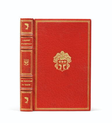 View full screen - View 1 of Lot 68. Les Ridicules du temps. 1883. Aux armes de Barbey. Envoi au comte de Lorgues. Avec ms..