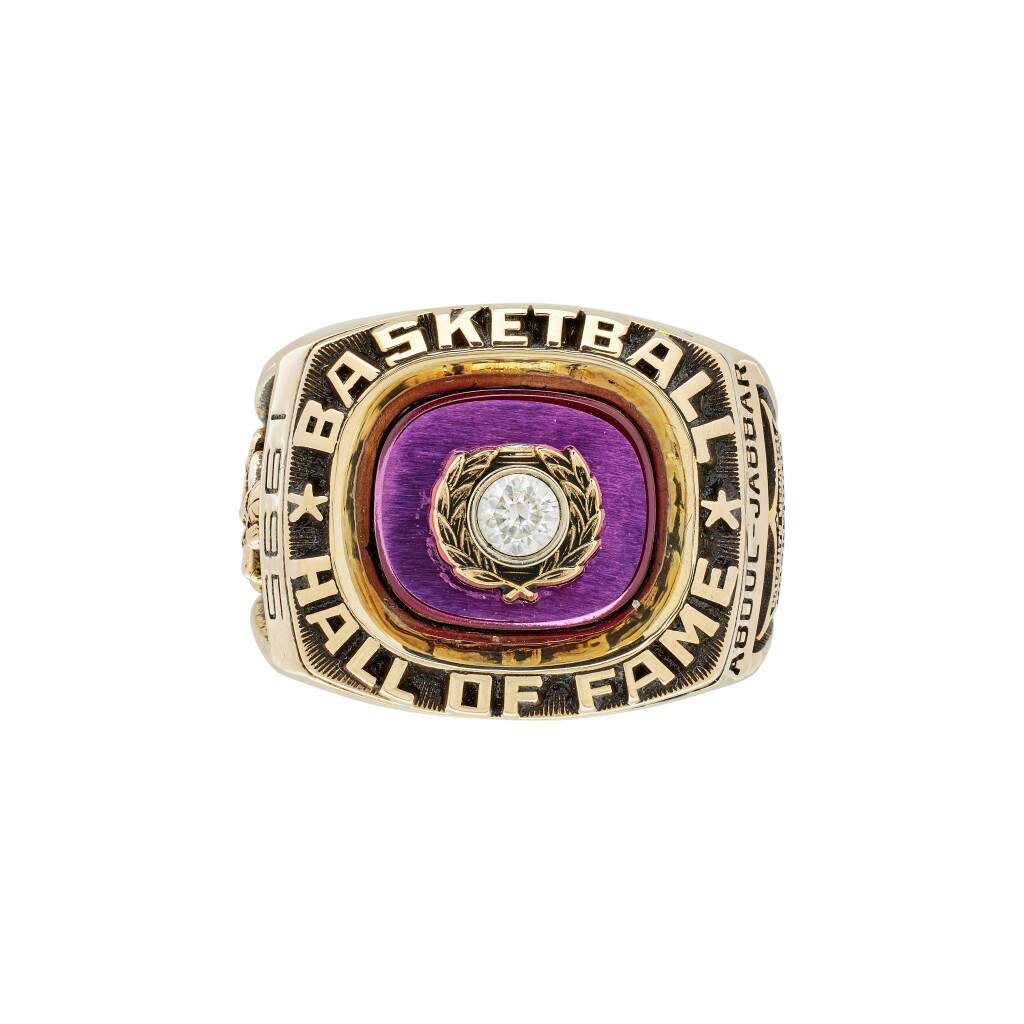 View full screen - View 1 of Lot 47. Kareem Abdul-Jabbar 1995 Hall of Fame Induction Ring.