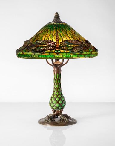 View full screen - View 1 of Lot 362. "Dragonfly" Table Lamp.