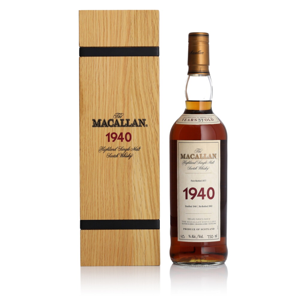 View full screen - View 1 of Lot 5. The Macallan Fine & Rare 37 Year Old 43.0 abv 1940 (1 BT 75cl).