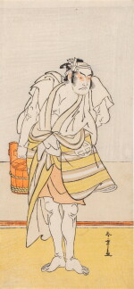 Katsukawa Shunsho (1726-1792) | The actor Otani Hiroji III holding a pail | Edo period, 18th century
