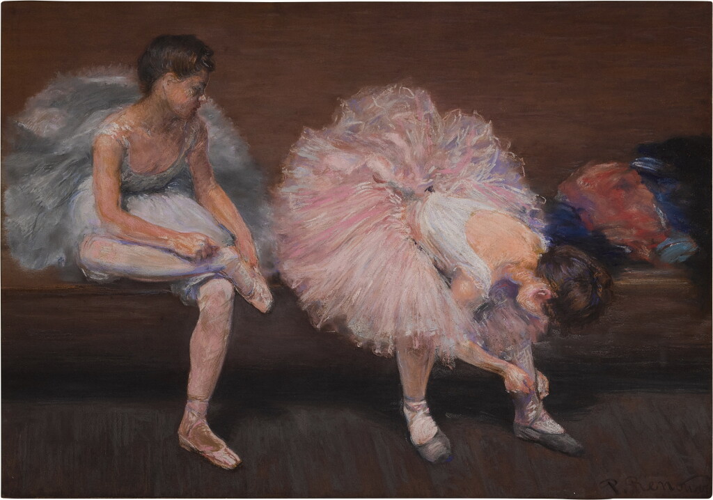 View full screen - View 1 of Lot 652. Danseuses ajustant leurs chaussons.